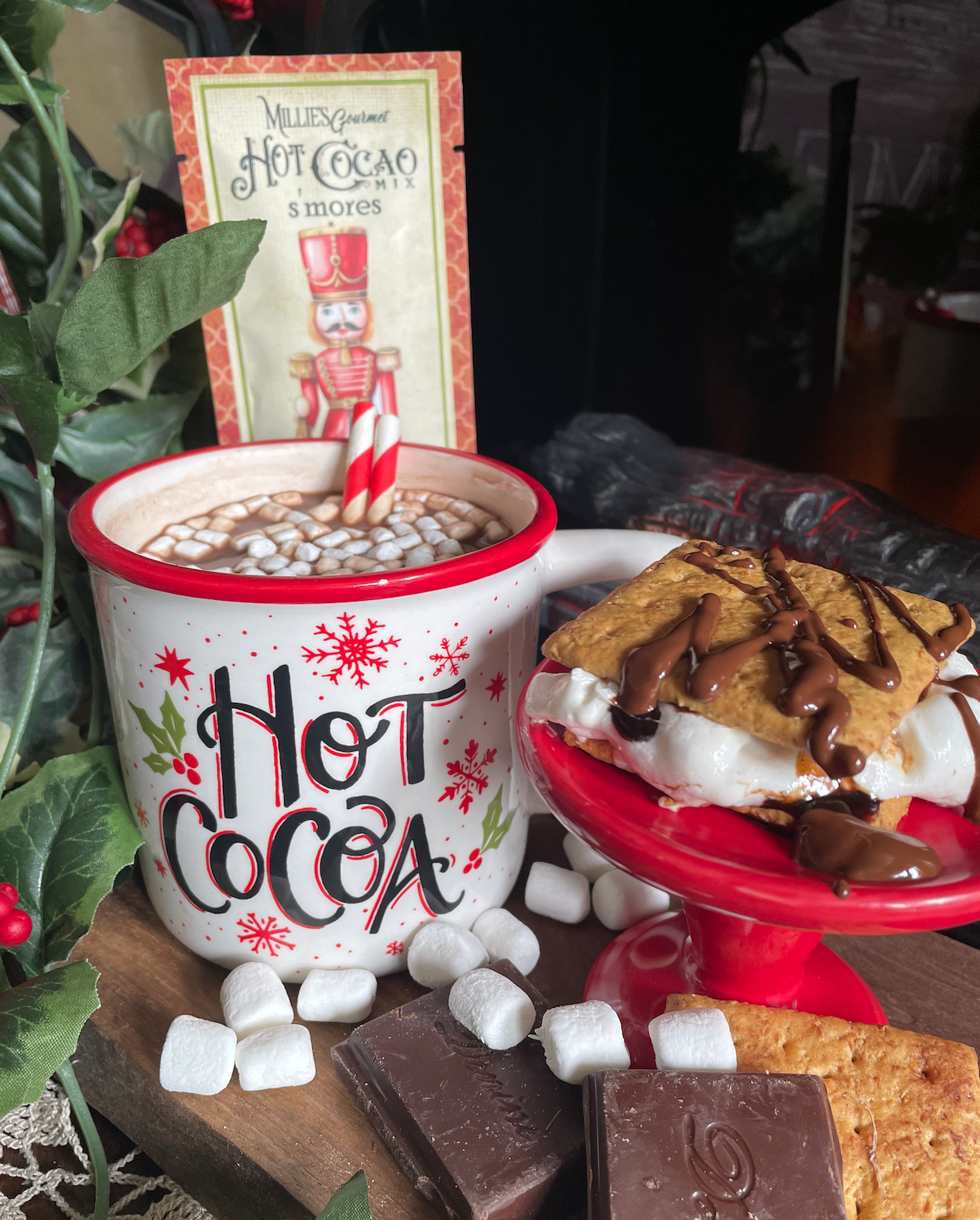 Christmas S'Mores Hot Chocolate