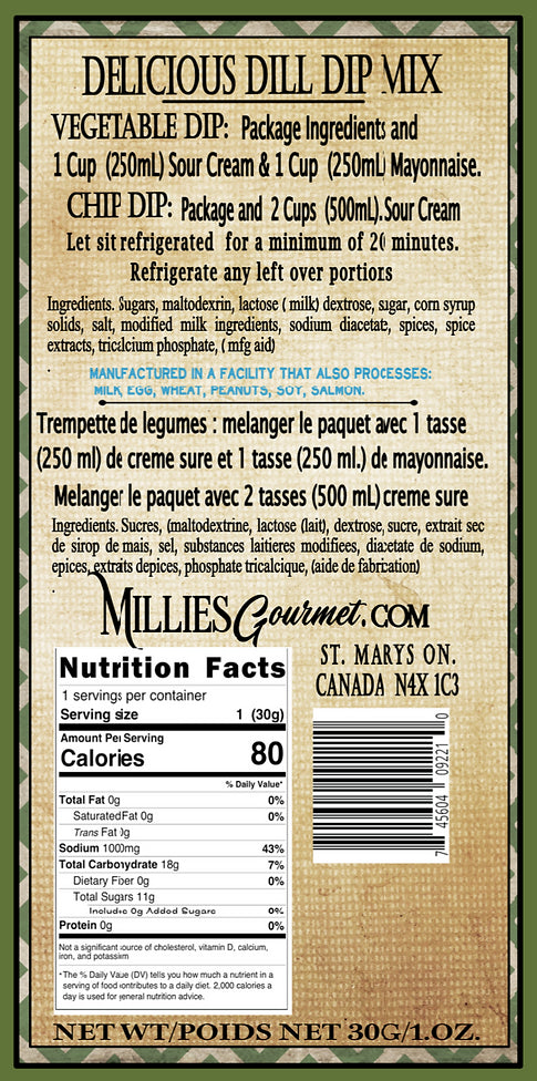 Delicious Dill Dip Mix