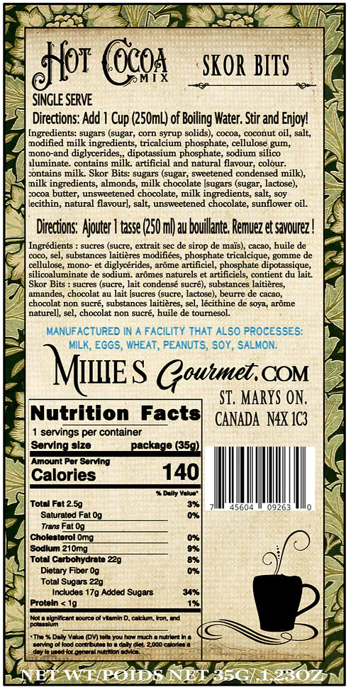 Christmas Skor Bits Hot Chocolate Wholesale Case of 18