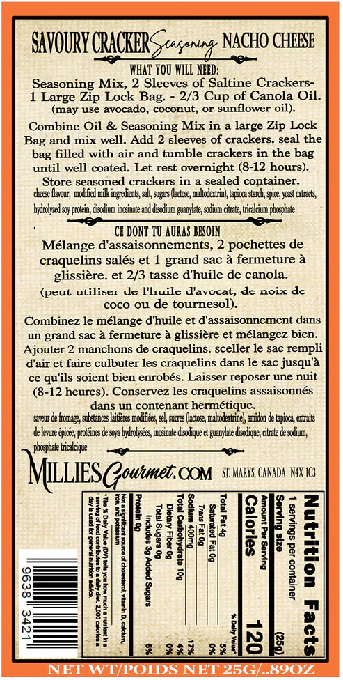 Nacho Cheese Cracker Seasoning Wholesale Case of 24