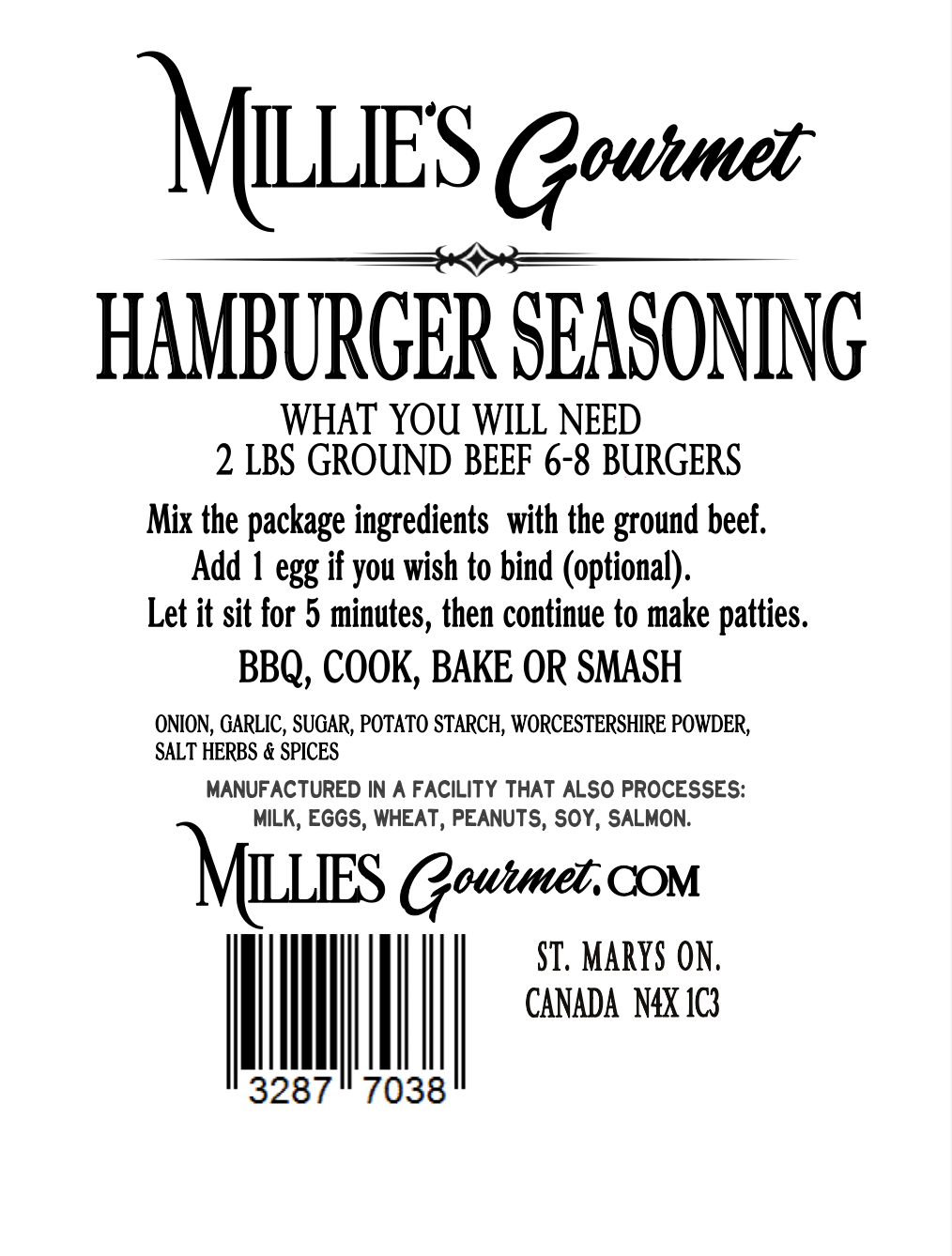Hamburger Seasoning