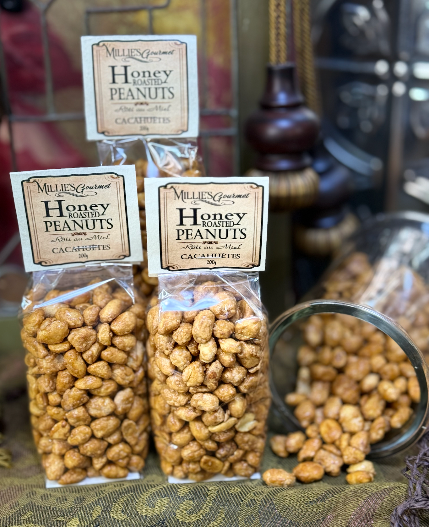 Honey Roasted Candied Peanuts