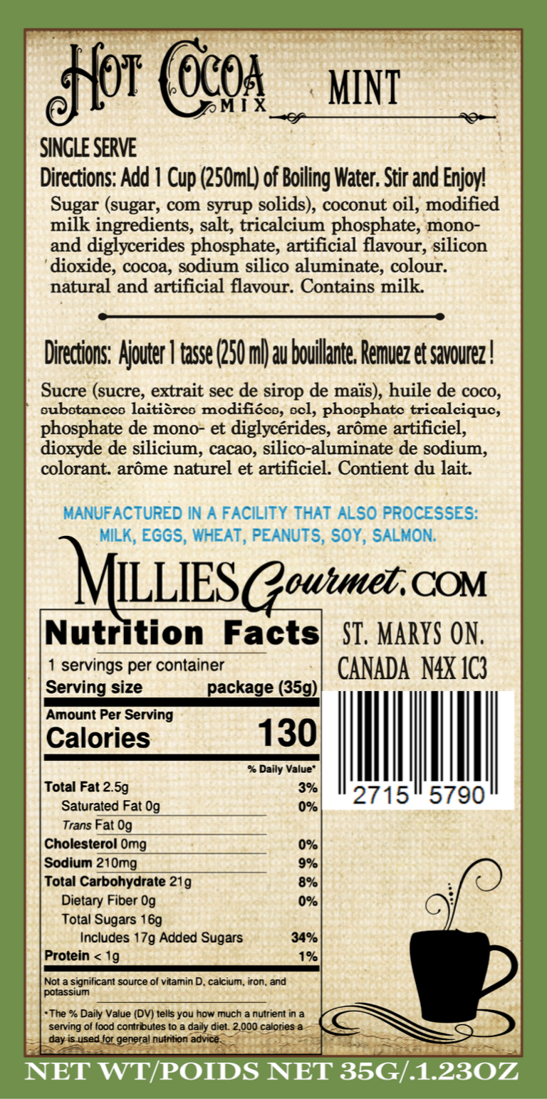 Mint Hot Chocolate Wholesale Case of 18