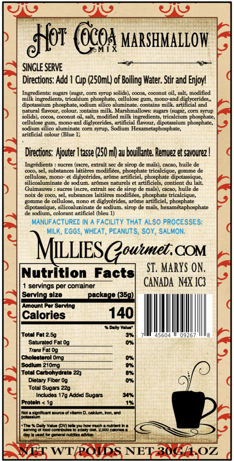 Christmas Marshmallow Hot Chocolate Wholesale Case of 18