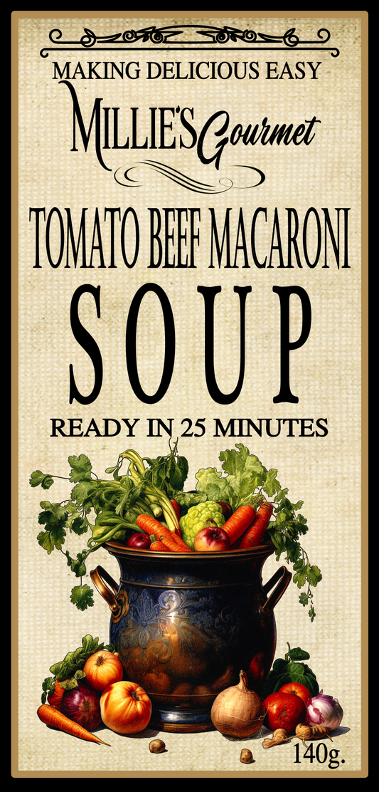 Tomato Beef Macaroni Soup