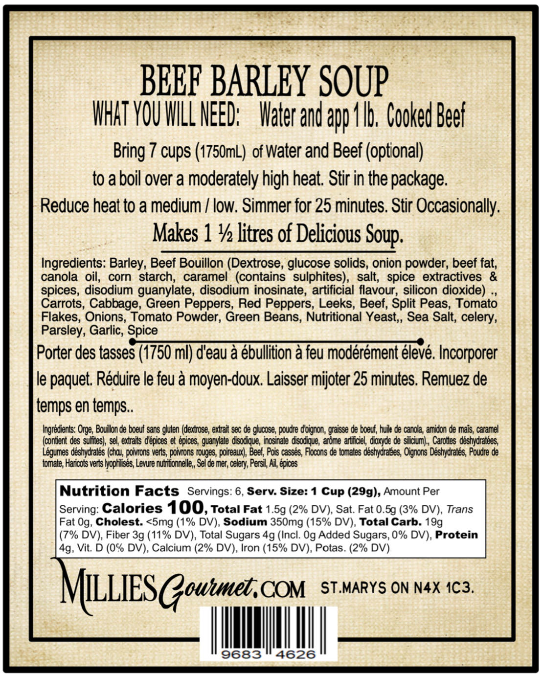 Beef Barley Soup