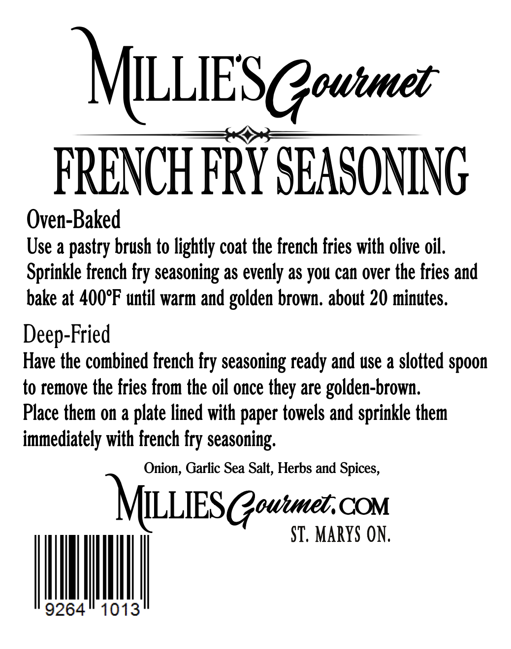 French Fry Seasoning