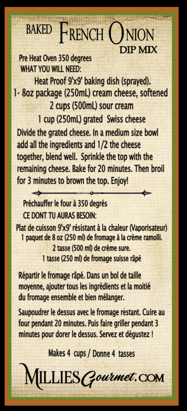 Baked French Onion Specialty Dip Mix - Wholesale Case of 6