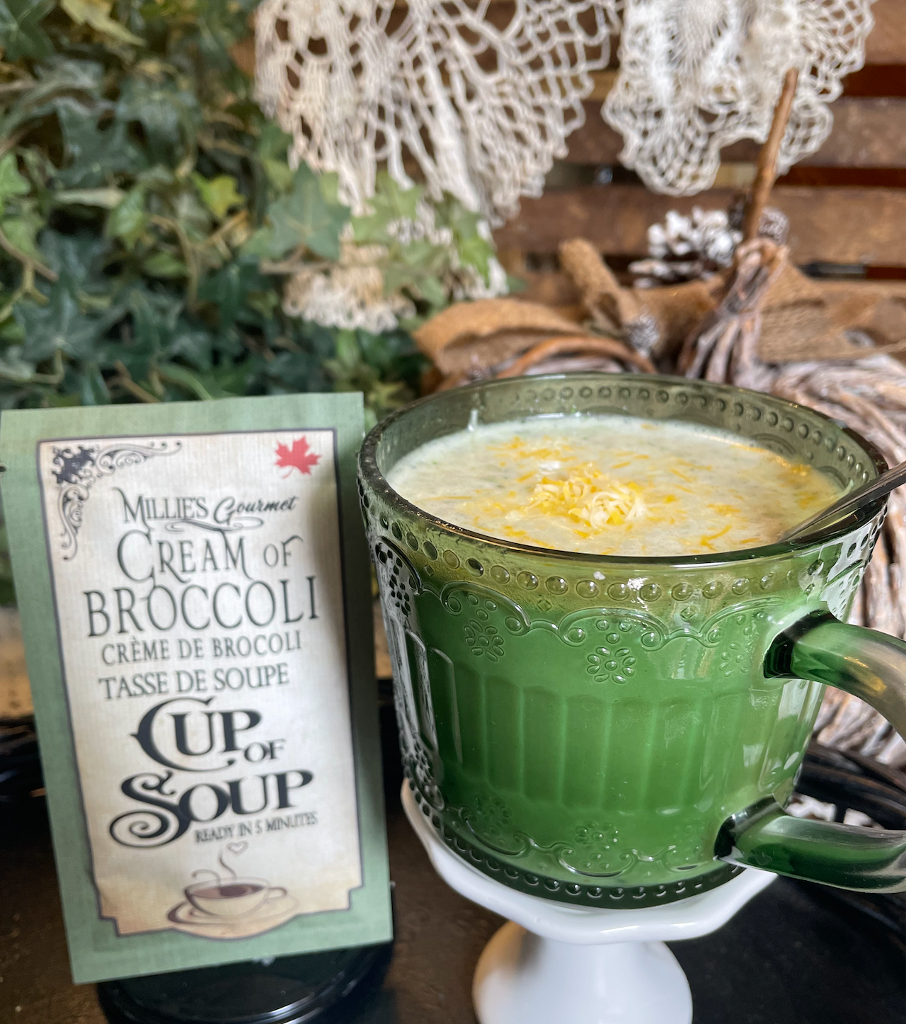 Creamy Broccoli Cup of Soup- Wholesale Case of 18