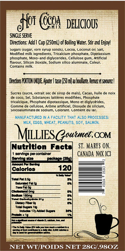 Salted Caramel Hot Chocolate Wholesale Case of 18