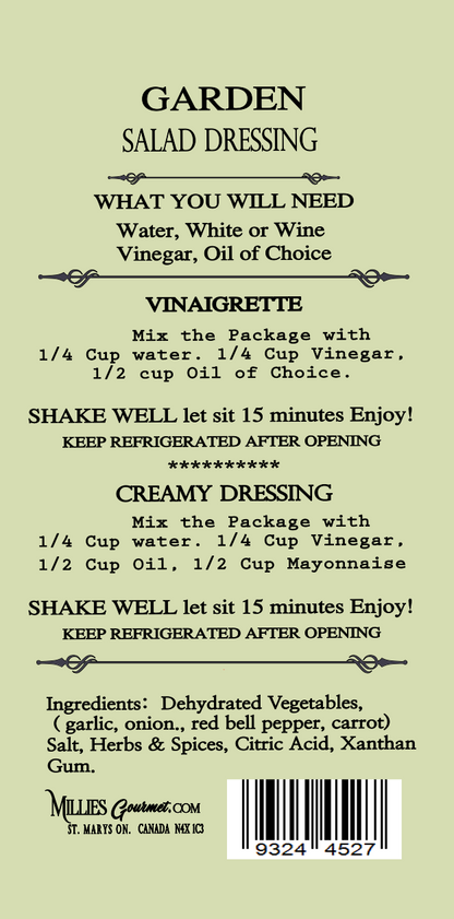 Garden Salad Dressing Mix