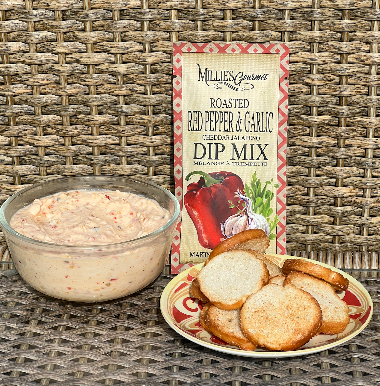 Roasted Red Pepper & Garlic Dip Mix Wholesale Case of 18