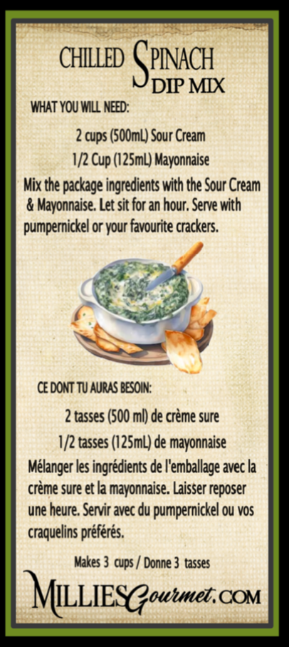 Chilled Spinach Specialty Dip - Wholesale Case of 6