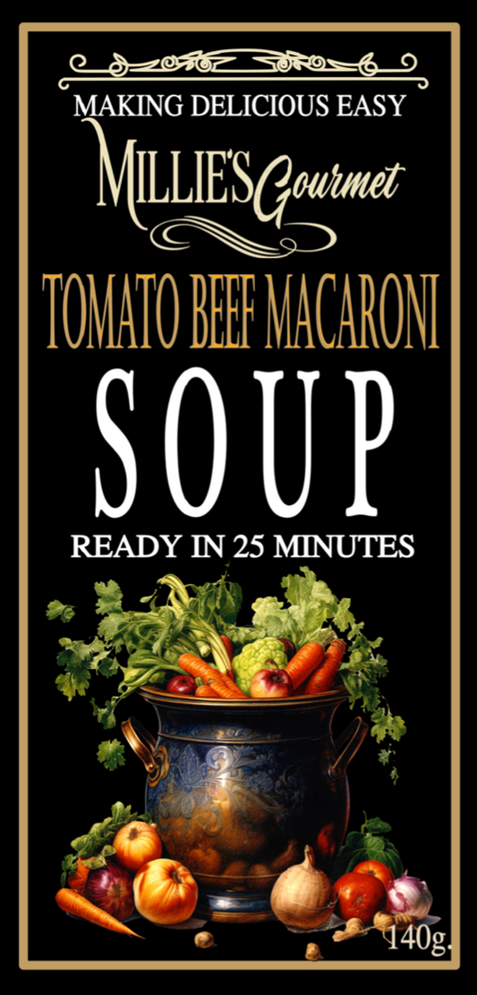 Tomato Beef Macaroni Soup